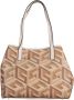 Guess Convertible Schoudertas met Afneembare Pochette Beige Dames - Thumbnail 6