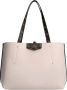 Guess Metallic Fastening Shopping Bag met Interne Zakken voor Vrouwen Brown Dames - Thumbnail 2