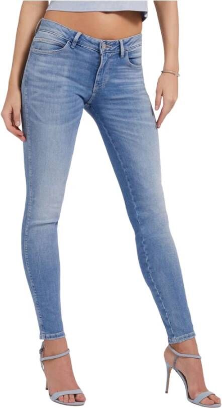 Guess Skinny Jeans Blauw Dames