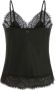 Guess Elegante Kant Mouwloze Top Zwart Dames - Thumbnail 2