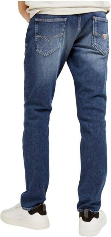Guess Slim Fit Jeans Blauw Heren