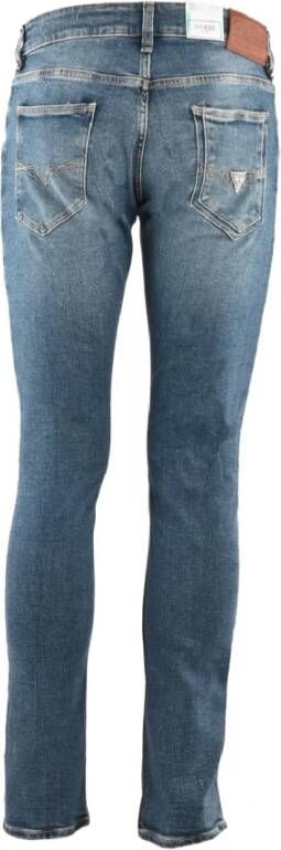 Guess Slimfit-jeans Blauw Heren