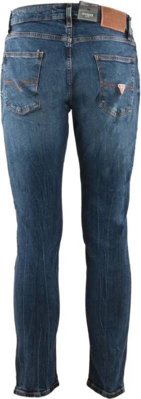 Guess Slim Fit Jeans Blauw Heren