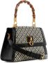 Guess Zwarte Katoenen Handtas met Verstelbare Band en Drukknoopsluiting Black Dames - Thumbnail 4