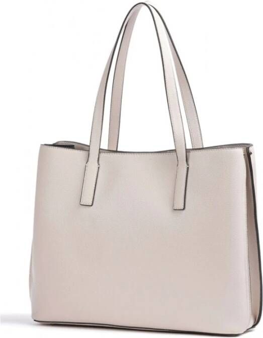 Guess Stijlvolle Eco Leren Rits Tas Wit Dames