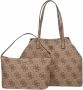 Guess Stijlvolle Vikky Large Tote Tas voor Dames Beige Dames - Thumbnail 1