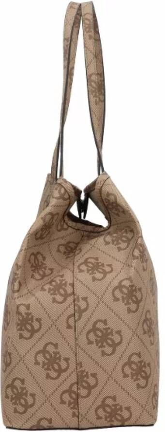 Guess Stijlvolle Vikky Large Tote Tas voor Dames Beige Dames