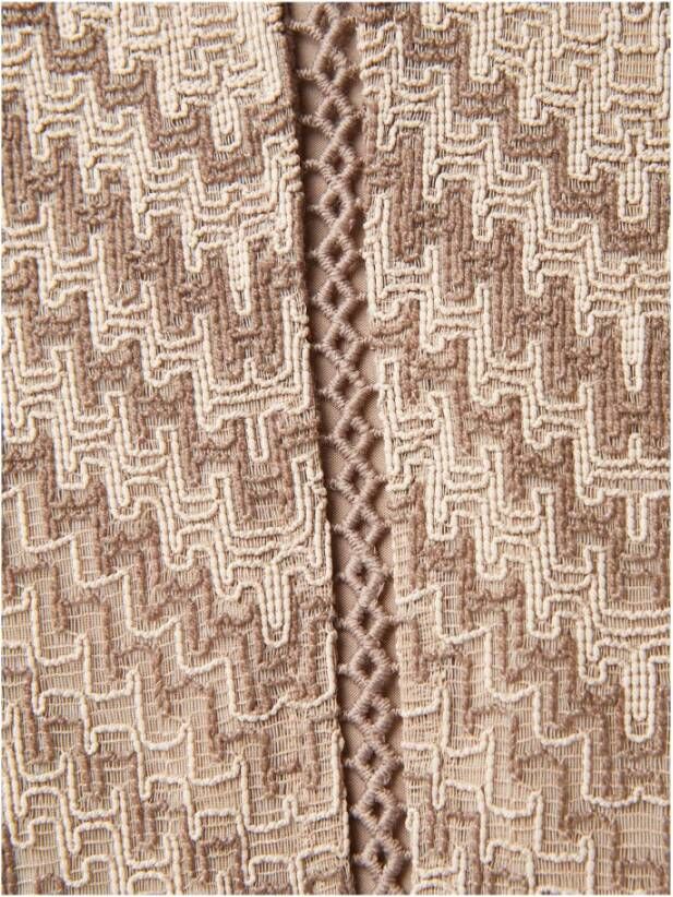 Guess Stijlvolle Walnut Shell Jurk voor Vrouwen Beige Dames