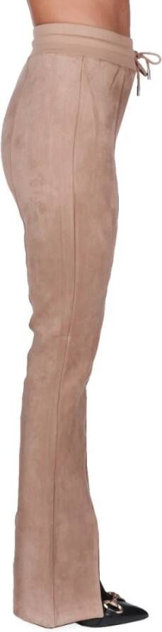 Guess Beige Split Eco-Denim Broek Beige Dames