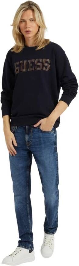Guess Sweatshirt Beau Blauw Heren