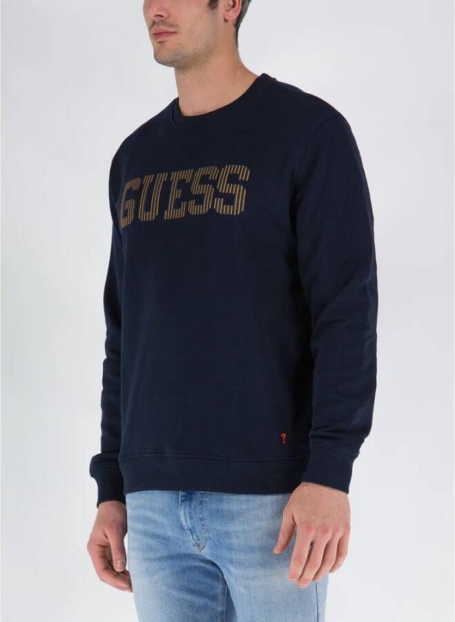 Guess Sweatshirt Blauw Heren