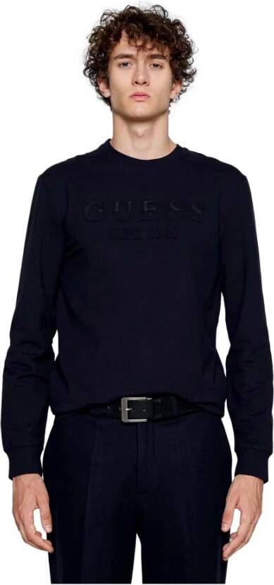 Guess Sweatshirts Blauw Heren