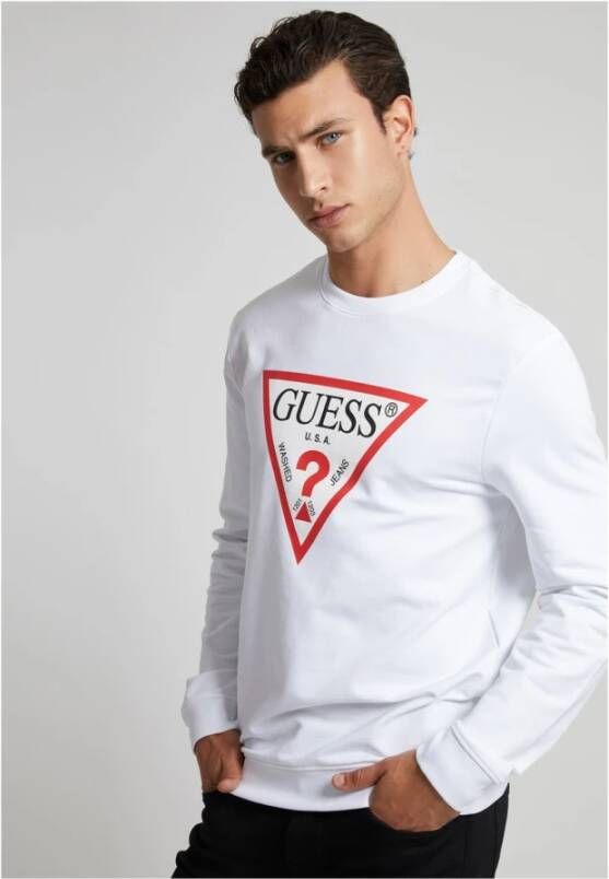 Guess Sweatshirt Wit Heren