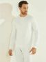 Guess Crèmekleurige Sweater met Verhoogd Aldwin Logo Beige Heren - Thumbnail 4