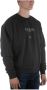 Guess Zwart Logo Crewneck Sweatshirt Slim Fit Black Heren - Thumbnail 4
