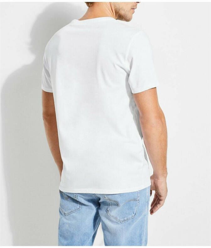 Guess T-shirt Wit Heren