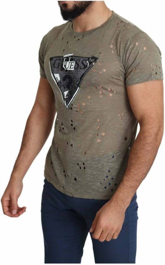 Guess T-Shirts Bruin Heren