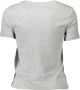 Guess Grijze Katoenen Tops & T-Shirt Korte Mouw Logo Print Gray Dames - Thumbnail 2