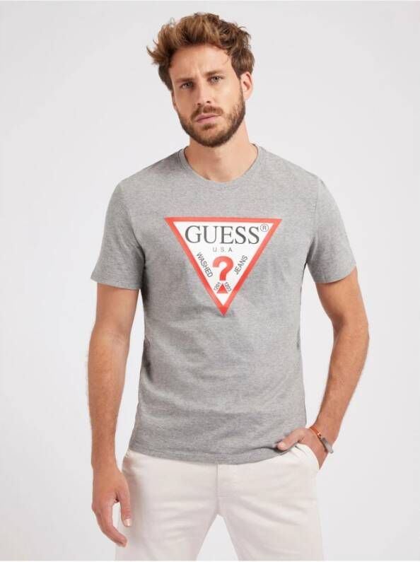 Guess T-Shirts Grijs Heren