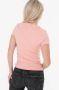 Guess Dames V-hals T-shirt van katoen Roses Pink Dames - Thumbnail 2