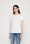 Guess Dames T-shirt Lente Zomer Collectie Katoen White Dames - Thumbnail 3