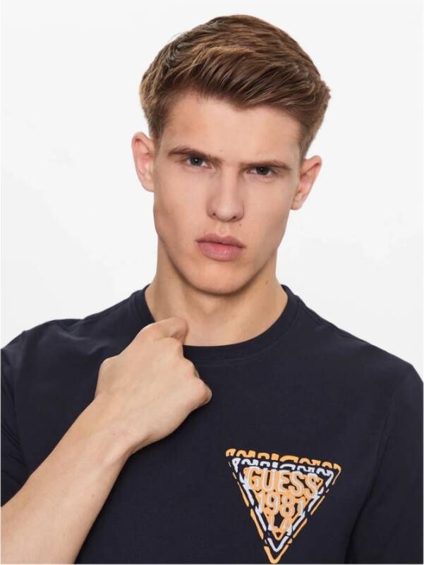 Guess T-Shirts Zwart Heren