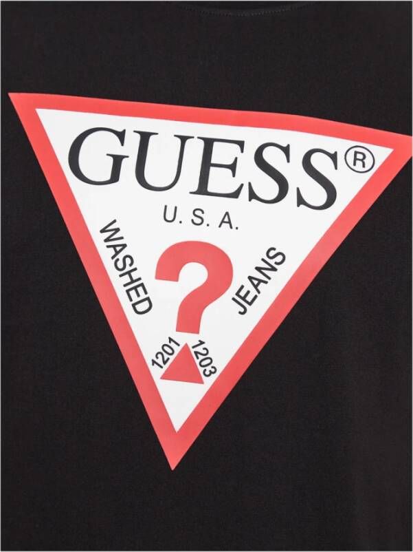 Guess T-Shirts Zwart Heren