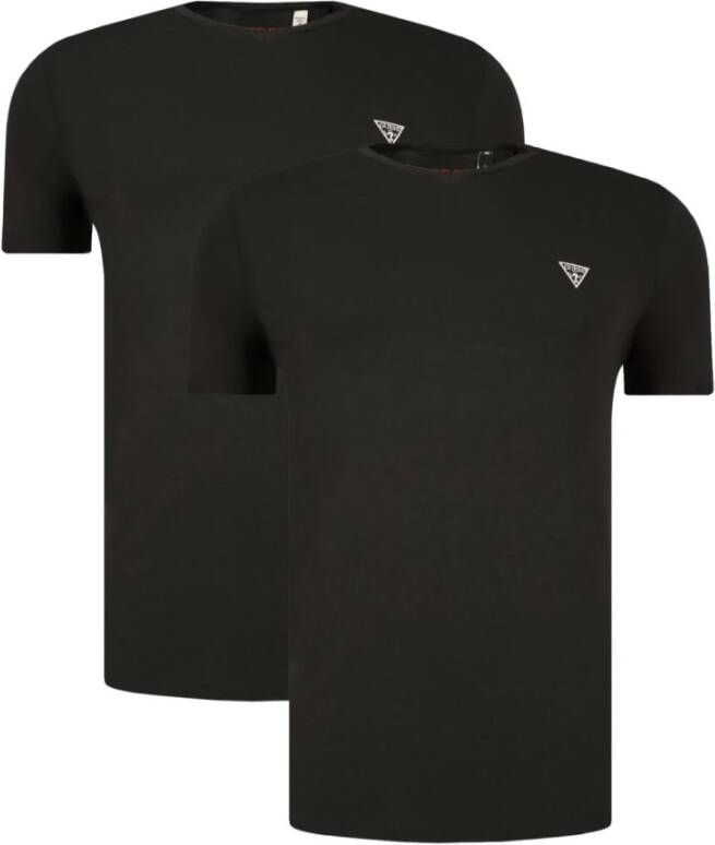 Guess Set van 2 biologisch stretch katoenen T-shirts Zwart Heren