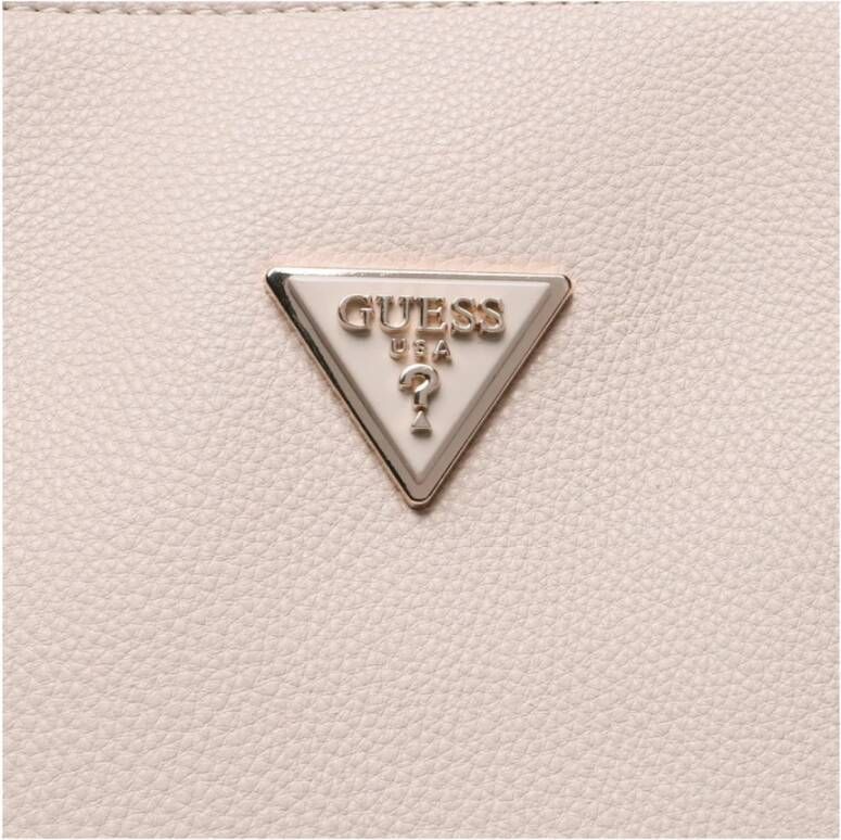 Guess Tas van kunstleer met korrel Model: Cabas Wit Dames