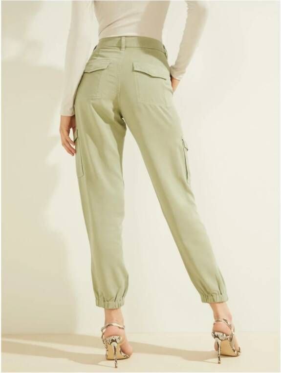 Guess Wide Trousers Groen Dames