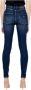 Guess Blauwe effen jeans met ritssluiting en knoopsluiting Blue Dames - Thumbnail 2