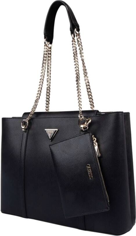 Guess Zwarte Eco Craig Girlfriend Handtas Schoudertas Zwart Dames
