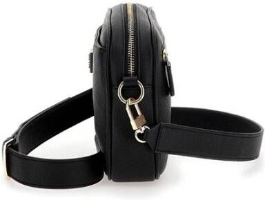 Guess Zwarte Eco Leren Schoudertas Zwart Dames