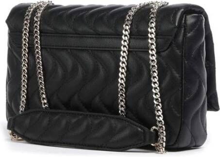 Guess Zwarte schoudertas met kettingriem Zwart Dames