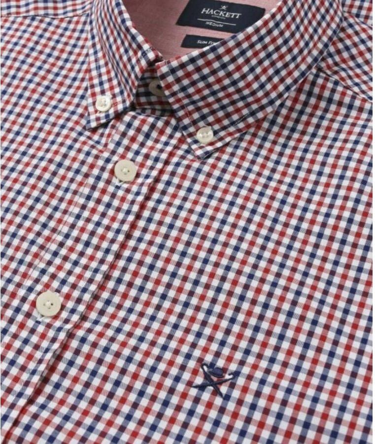 Hackett Gingham -Overhemd Rood Heren