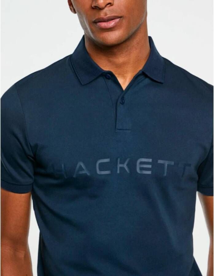 Hackett Polo Shirts Blauw Heren