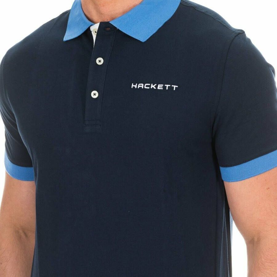 Hackett Poloshirt Blauw Heren