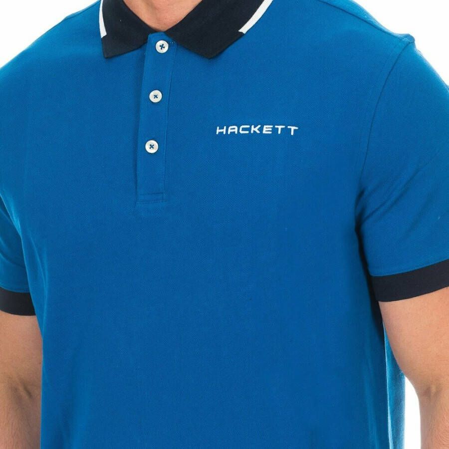 Hackett Poloshirt Blauw Heren