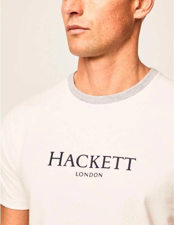 Hackett T-Shirts Wit Heren