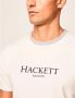 Hackett Heren Katoenen T-Shirt White Heren - Thumbnail 3