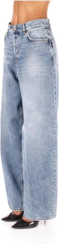 Haikure Logo Zij Jeans met Voor- en Achterzakken Blauw Dames