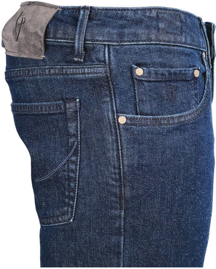 Hand Picked Slim-fit Jeans Blauw Heren
