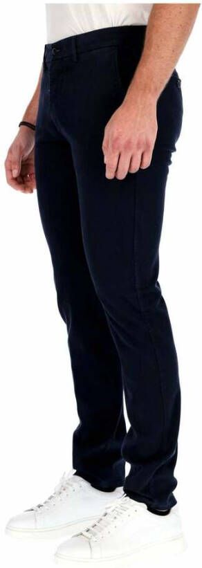Harmont & Blaine Pantalone Chino con tasche uomo Harmontblaine Chino Basico Narrow Wni300053021 BLU Navy Blauw Heren