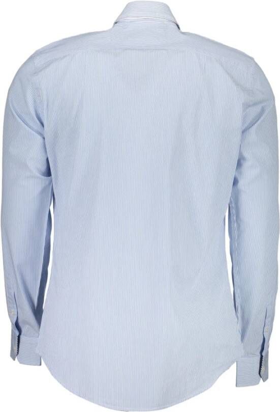 Harmont & Blaine Light Blue Cotton Overhemd Blauw Heren