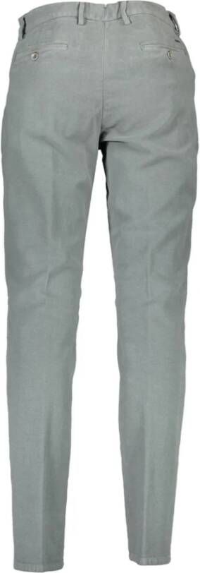 Harmont & Blaine Logo Geborduurde Smalle Fit Broeken Grijs Heren