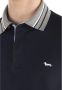 Harmont & Blaine Blauw Geribbelde Kraag Polo Shirt Blue Heren - Thumbnail 2