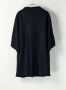 Harris Wharf London Gebreide Wol Kimono Cape Black Dames - Thumbnail 2