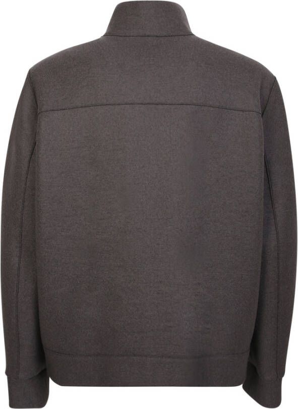 Harris Wharf London Grijze Sweatshirt met Rits Grijs Heren