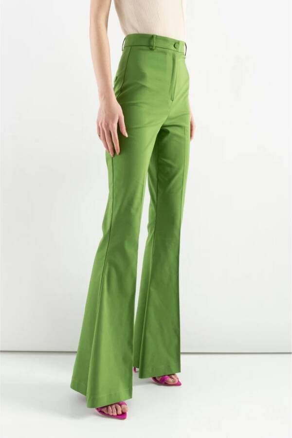 Hebe Studio Trousers Groen Dames