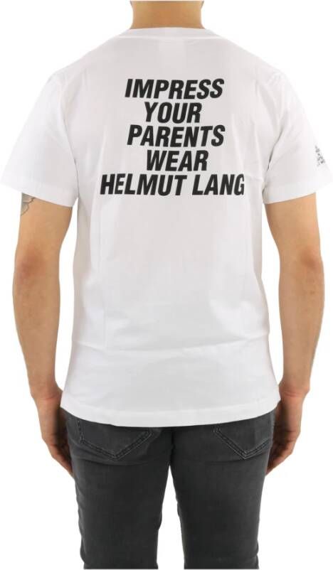 Helmut Lang Impress T-shirt Wit Heren